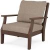 Mahogany / Spiced Burlap