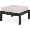 Martha Stewart by POLYWOOD® Chinoiserie Deep Seating Ottoman (Mahogany/Spiced Burlap)(Black / Dune Burlap)