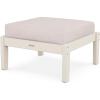 Martha Stewart by POLYWOOD® Chinoiserie Deep Seating Ottoman (Mahogany/Spiced Burlap)(Sand / Dune Burlap)