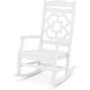 Martha Stewart by POLYWOOD® Chinoiserie Rocking Chair in Sand(White)