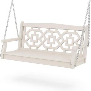 Martha Stewart by POLYWOOD® Chinoiserie 48” Swing in Sand(Sand)
