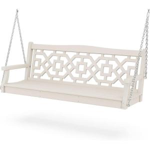 Martha Stewart by POLYWOOD® Chinoiserie 60” Swing in Mahogany(Sand)