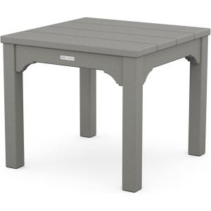 Martha Stewart by POLYWOOD® Chinoiserie End Table in Green(Slate Grey)