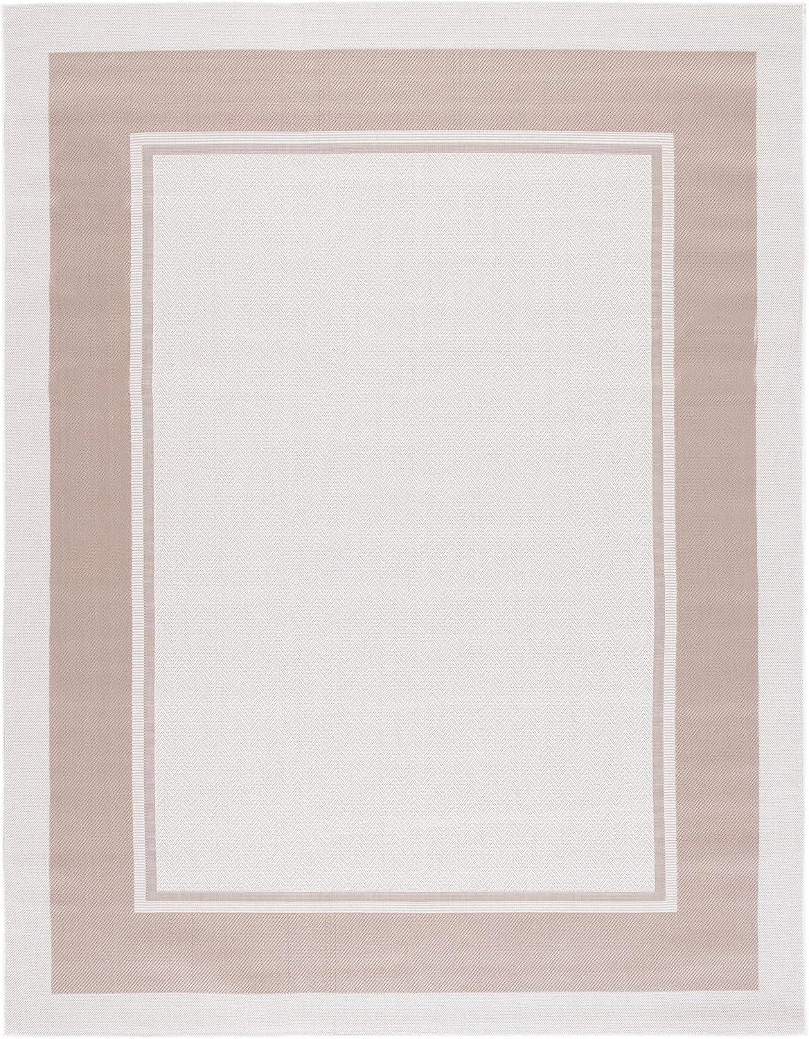 image:imageMartha Stewart x SAFAVIEH Outdoor Area Rug Collection 8 x 10 Ivory amp Beige Weather Resistant amp Washable Ideal for Patio Backyard Mudroom Deck Dining Space MSRO317BIvoryBeige