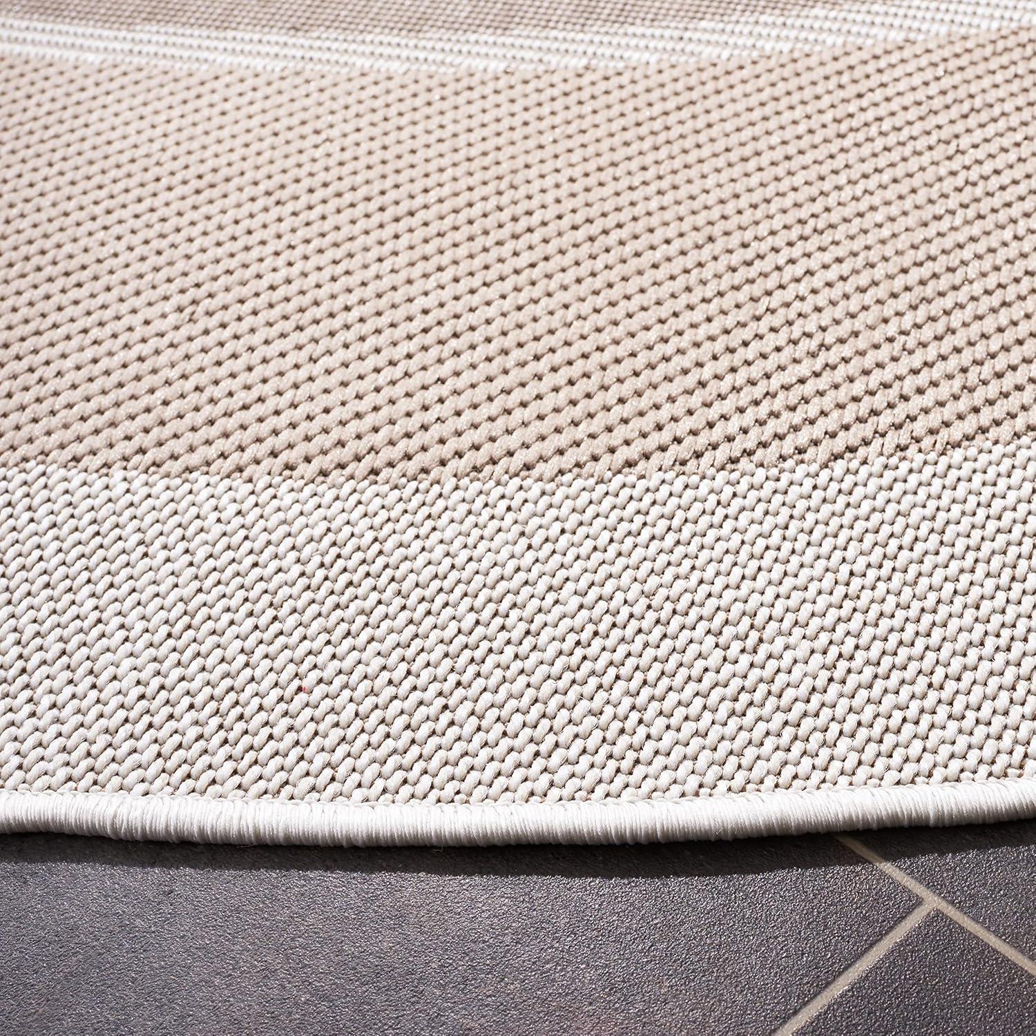 image:imageMartha Stewart x SAFAVIEH Outdoor Area Rug Collection 8 x 10 Ivory amp Beige Weather Resistant amp Washable Ideal for Patio Backyard Mudroom Deck Dining Space MSRO317BIvoryBeige