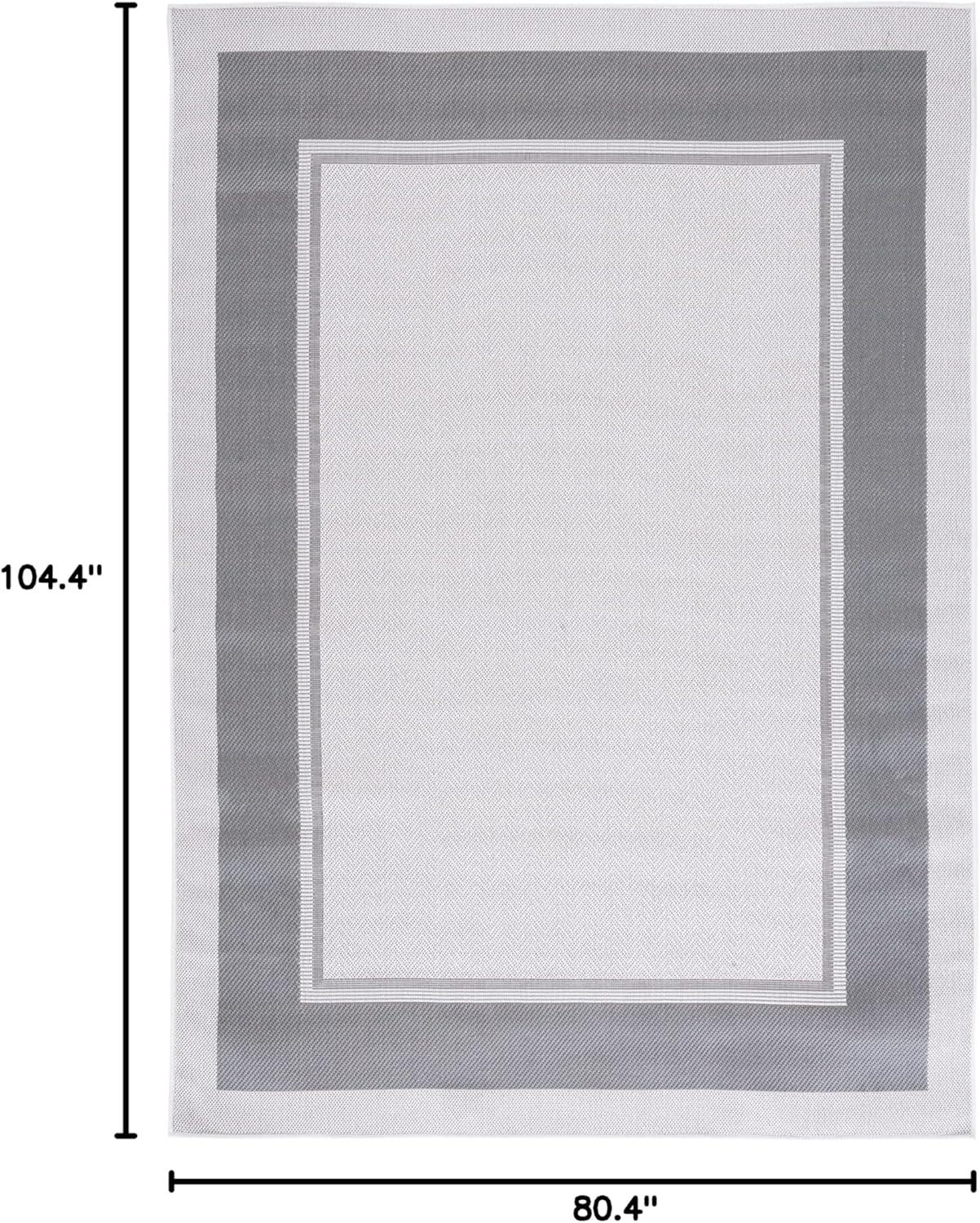 image:imageMartha Stewart x SAFAVIEH Outdoor Area Rug Collection 8 x 10 Ivory amp Beige Weather Resistant amp Washable Ideal for Patio Backyard Mudroom Deck Dining Space MSRO317BIvoryGrey