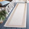 Martha Stewart x SAFAVIEH Outdoor Area Rug Collection – 8′ x 10′, Ivory & Beige, Weather Resistant & Washable, Ideal for Patio, Backyard, Mudroom, Deck, Dining Space (MSRO317B)(Ivory/Beige)