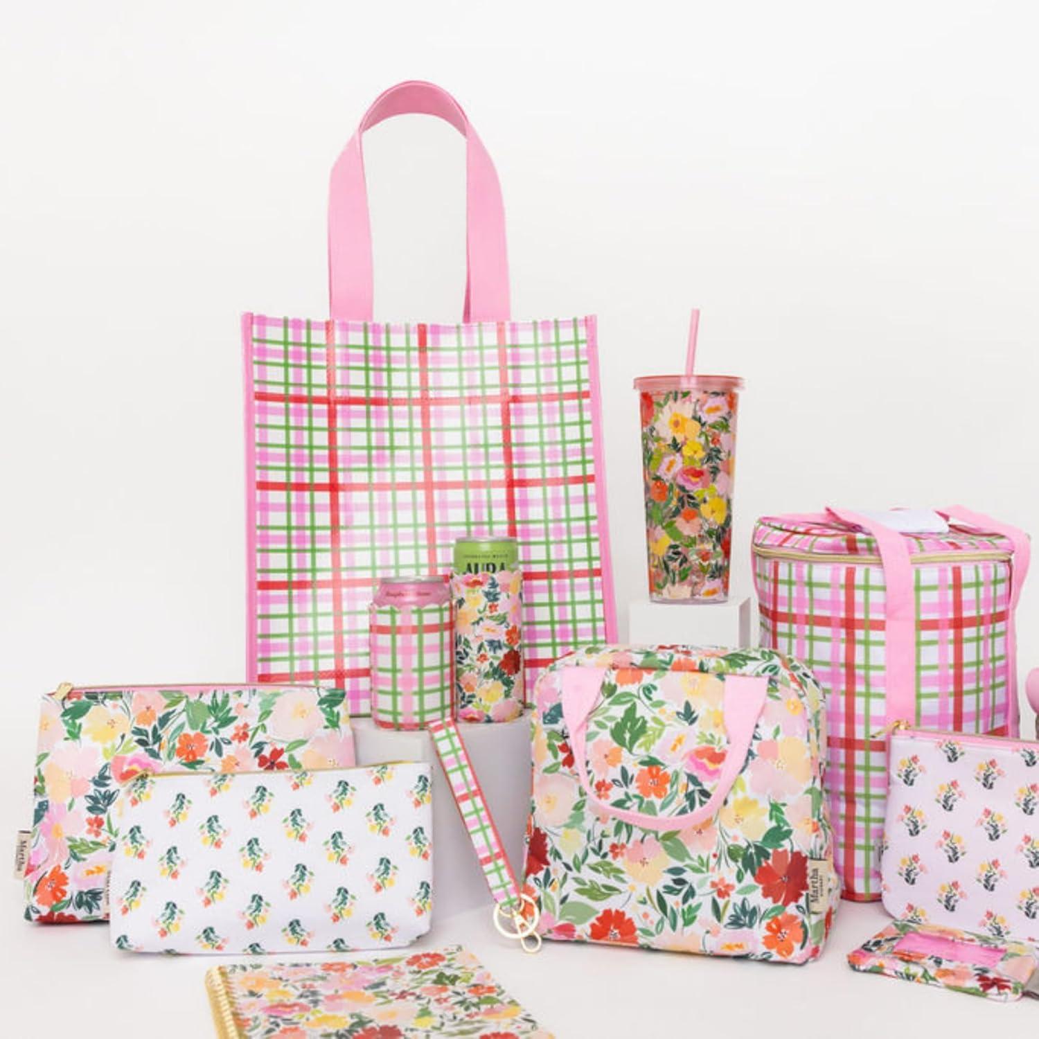 image:imageMartha Stewart Insulated Lunch Box for Women Spacious Lunch Tote 11 x 65 x 135 Comfortable Carrying Straps amp Storage Pocket FloralFloral