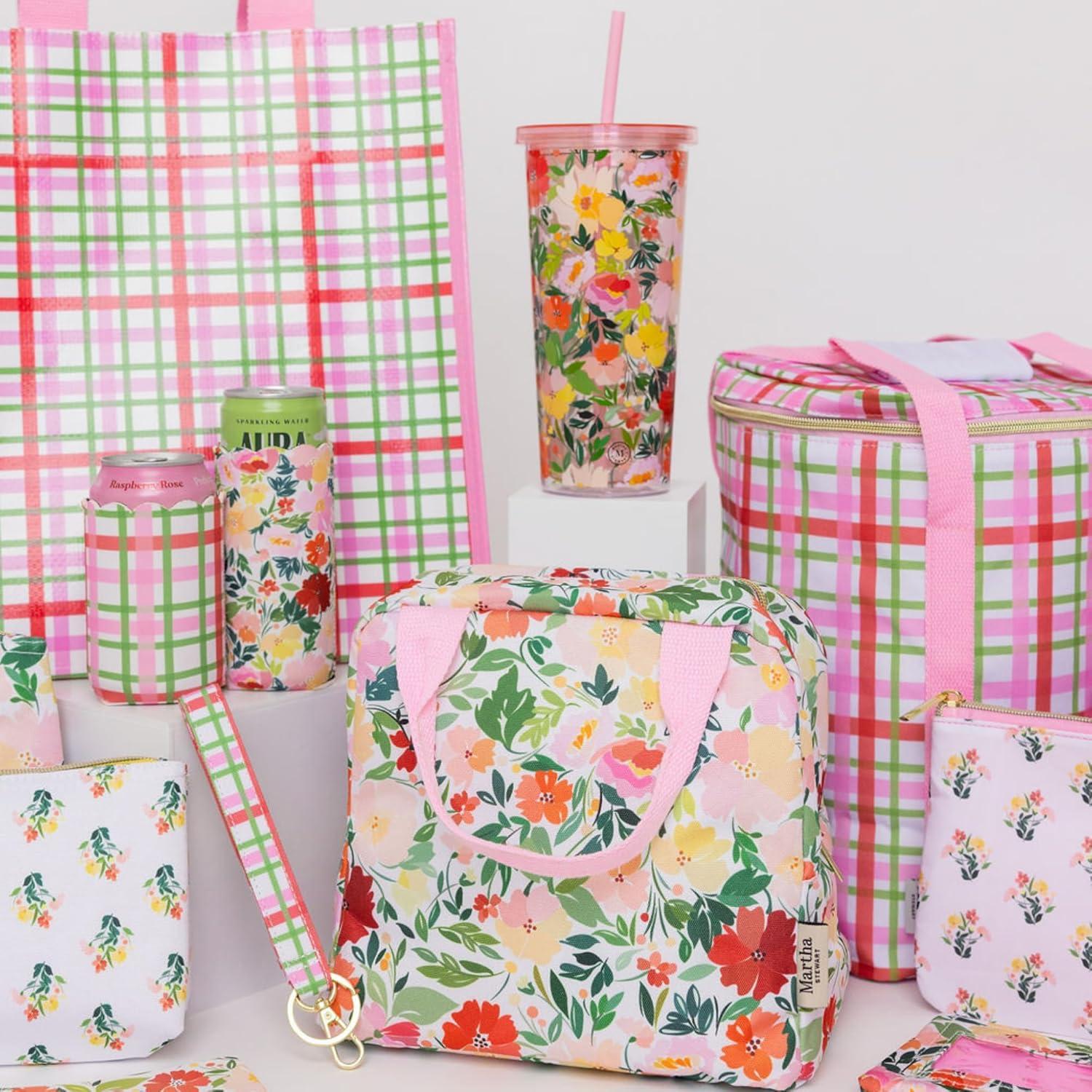 image:imageMartha Stewart Insulated Lunch Box for Women Spacious Lunch Tote 11 x 65 x 135 Comfortable Carrying Straps amp Storage Pocket FloralFloral