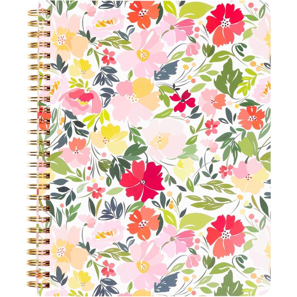 image:imageMartha Stewart Mini Spiral Notebook 7x9 Journaling Notebook with 160 Lined Pages and Perforated TearOuts Convenient Interior Pocket for Notes FloralFloral