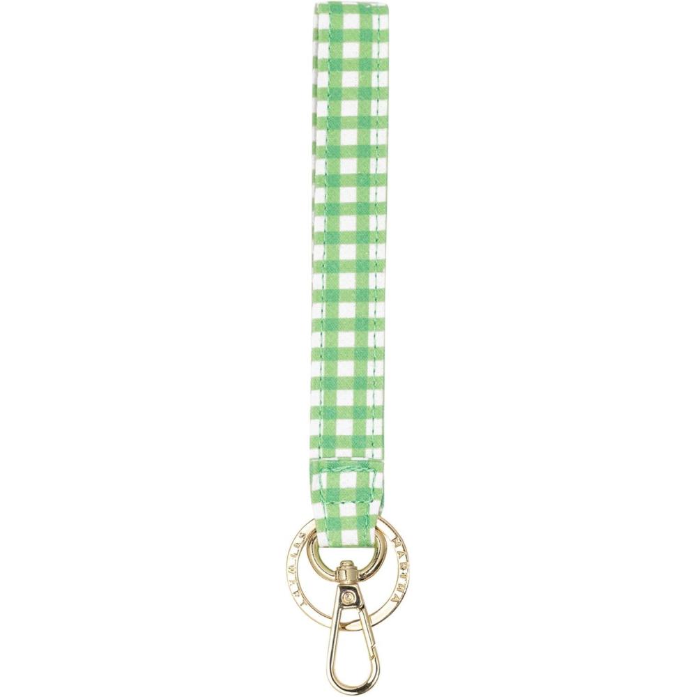image:imageMartha Stewart Wristlet for Keychain and Keys Cute Floral Key Holder BraceletArcadian Green Gingham