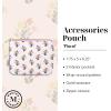 Martha Stewart Accessories Pouch with Zipper Closure, 6″ x 7.75″ Multi-Pocket Organizer for Office Supplies, Toiletries, Makeup, Travel Essentials with 2 Interior Zip Pockets (Sunshine Bouquet)