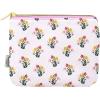 Martha Stewart Accessories Pouch with Zipper Closure, 6″ x 7.75″ Multi-Pocket Organizer for Office Supplies, Toiletries, Makeup, Travel Essentials with 2 Interior Zip Pockets (Sunshine Bouquet)