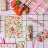 Martha Stewart ID Zipper Wallet with Wristlet for Women, Cute Identification Badge Holder for Teachers and Nurses (Floral)