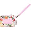 Martha Stewart ID Zipper Wallet with Wristlet for Women, Cute Identification Badge Holder for Teachers and Nurses (Floral)