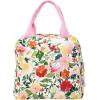 Martha Stewart Insulated Lunch Box for Women, Spacious Lunch Tote, 11″ x 6.5″ x 13.5″, Comfortable Carrying Straps & Storage Pocket (Floral)(Floral)
