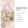 Martha Stewart Insulated Lunch Box for Women, Spacious Lunch Tote, 11″ x 6.5″ x 13.5″, Comfortable Carrying Straps & Storage Pocket (Floral)(Floral)