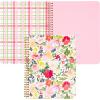 Martha Stewart Mini Spiral Notebook, 7″x9″ Journaling Notebook with 160 Lined Pages and Perforated Tear-Outs, Convenient Interior Pocket for Notes (Floral)(Floral)