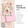 Martha Stewart Mini Spiral Notebook, 7″x9″ Journaling Notebook with 160 Lined Pages and Perforated Tear-Outs, Convenient Interior Pocket for Notes (Floral)(Floral)