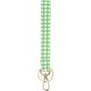 Martha Stewart Wristlet for Keychain and Keys, Cute Floral Key Holder Bracelet(Arcadian Green Gingham)