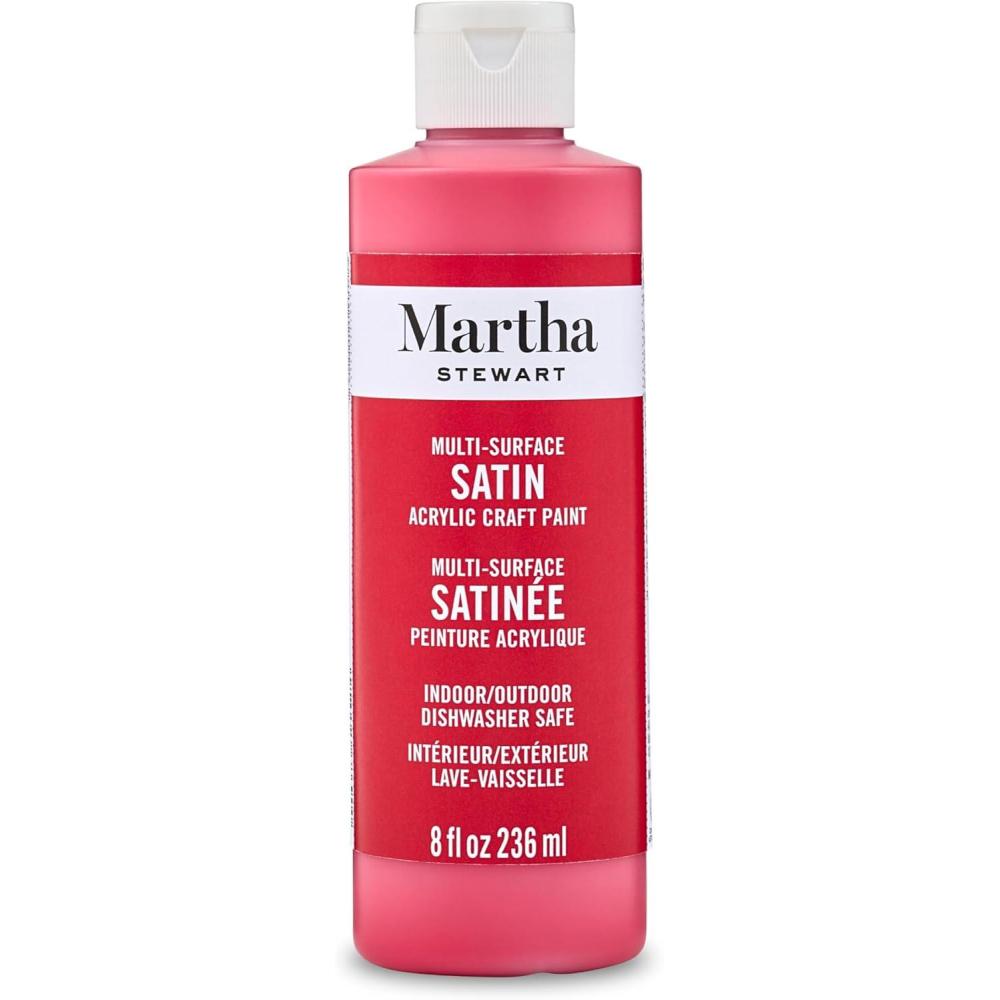 image:imageMartha Stewart Craft Paint Rock Candy 8 fl oz Premium Satin Finish Paint Perfect For Easy To Apply DIY Arts And Crafts 68700Habanero
