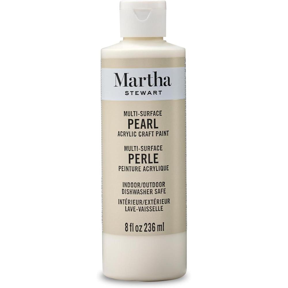 image:imageMartha Stewart Craft Paint Rock Candy 8 fl oz Premium Satin Finish Paint Perfect For Easy To Apply DIY Arts And Crafts 68700Mother of Pearl