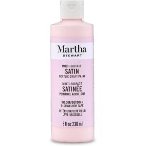 Martha Stewart, Craft Paint, Rock Candy, 8 fl oz Premium Satin Finish Paint, Perfect For Easy To Apply DIY Arts And Crafts, 68700(Ballet Slipper)