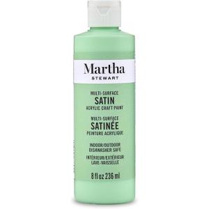 Martha Stewart, Craft Paint, Rock Candy, 8 fl oz Premium Satin Finish Paint, Perfect For Easy To Apply DIY Arts And Crafts, 68700(Pea Shoot)