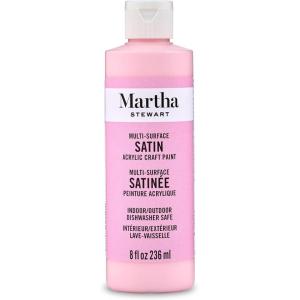 Martha Stewart, Craft Paint, Rock Candy, 8 fl oz Premium Satin Finish Paint, Perfect For Easy To Apply DIY Arts And Crafts, 68700(Poodle Skirt)