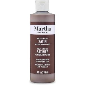 Martha Stewart, Craft Paint, Rock Candy, 8 fl oz Premium Satin Finish Paint, Perfect For Easy To Apply DIY Arts And Crafts, 68700(Vanilla Bean)