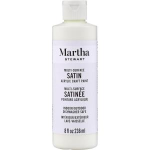 Martha Stewart, Craft Paint, Rock Candy, 8 fl oz Premium Satin Finish Paint, Perfect For Easy To Apply DIY Arts And Crafts, 68700(Wedding Cake)