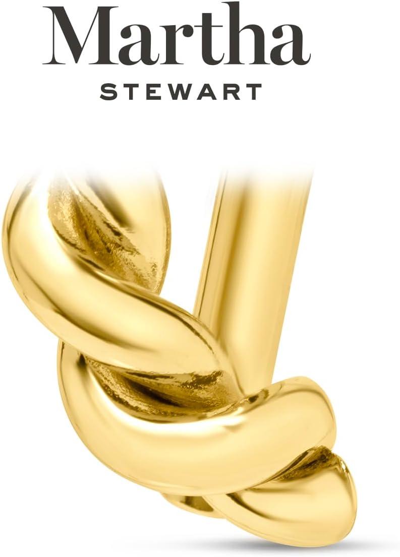 image:imageMartha Stewart Textured Gold Hoop Earrings