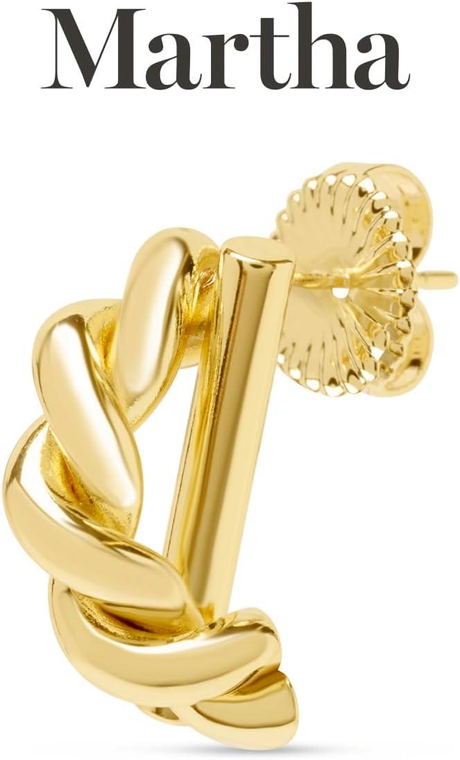 image:imageMartha Stewart Textured Gold Hoop Earrings