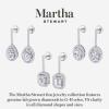Martha Stewart 2 1/2 Carat Lab Grown Diamond Drop Earrings In Sterling Silver(Oval)