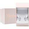 Martha Stewart 2 1/2 Carat Lab Grown Diamond Drop Earrings In Sterling Silver(Oval)