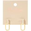 Martha Stewart Luna Gold Drop Earrings With Crystals
