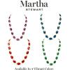 Martha Stewart Oval Crystal Statement Necklace(Blue)
