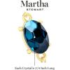 Martha Stewart Oval Crystal Statement Necklace(Blue)
