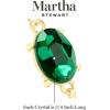 Martha Stewart Oval Crystal Statement Necklace(Green)