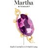 Martha Stewart Oval Crystal Statement Necklace(Purple)