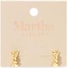 Martha Stewart Textured Gold Hoop Earrings