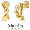 Martha Stewart Textured Gold Hoop Earrings