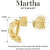 Martha Stewart Textured Gold Hoop Earrings