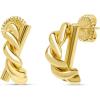 Martha Stewart Textured Gold Hoop Earrings
