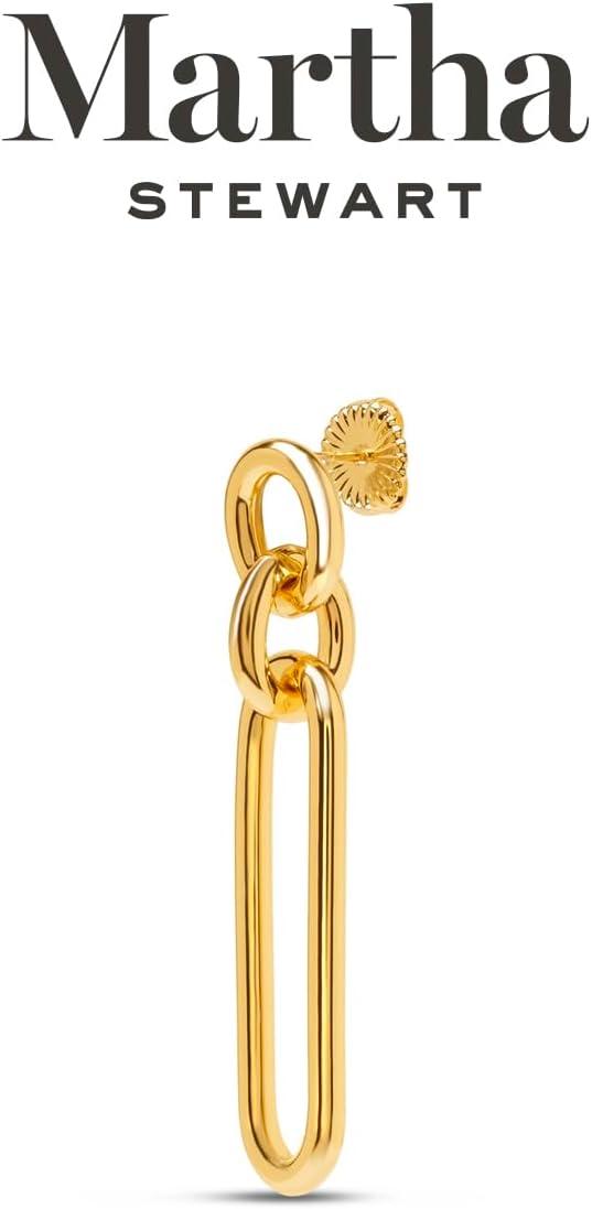image:imageMartha Stewart Elegant Gold Dangle Earrings 2 Inches