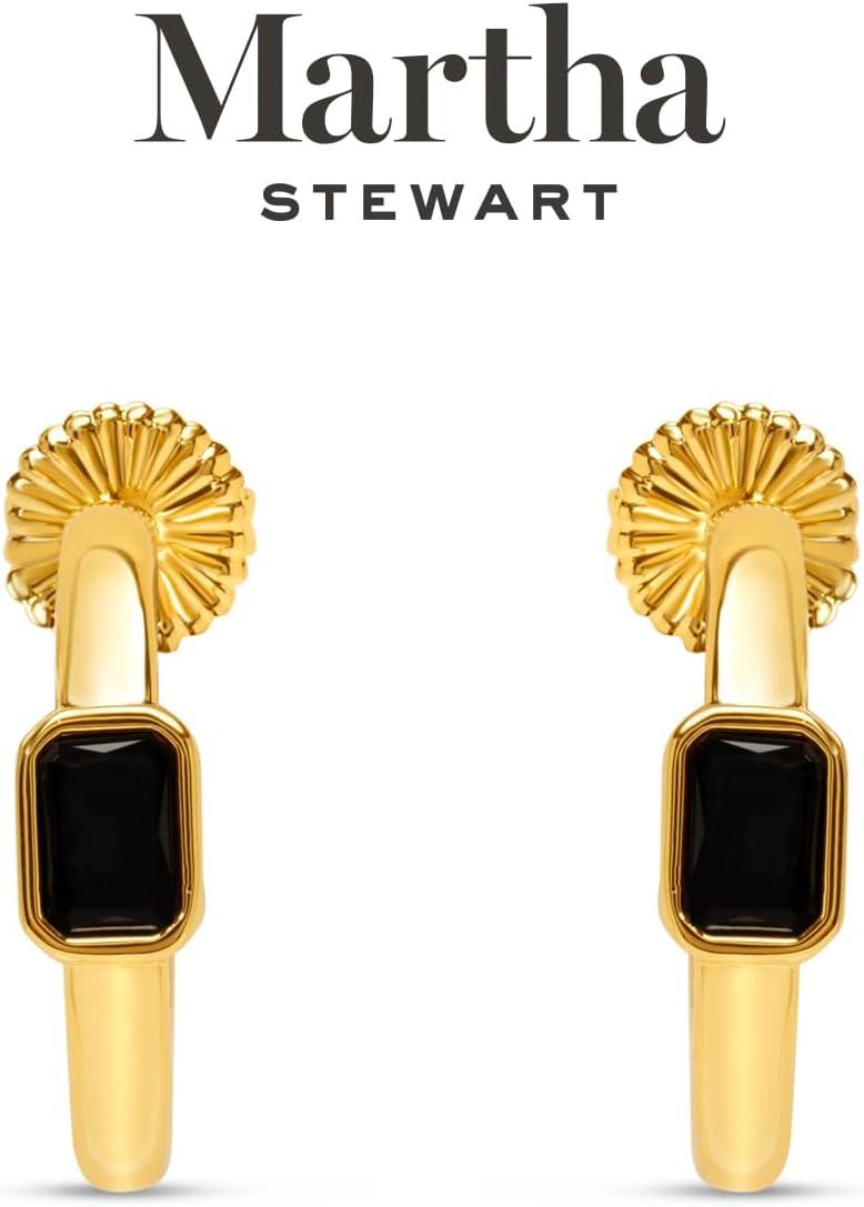 image:imageMartha Stewart Gold Hoop EarringsBlack