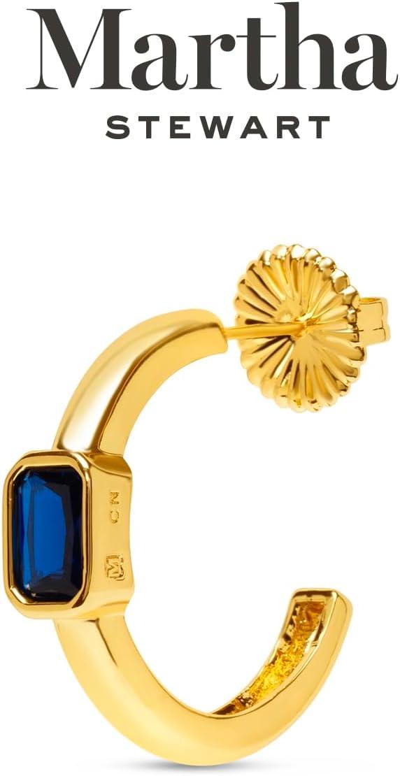 image:imageMartha Stewart Gold Hoop EarringsBlue
