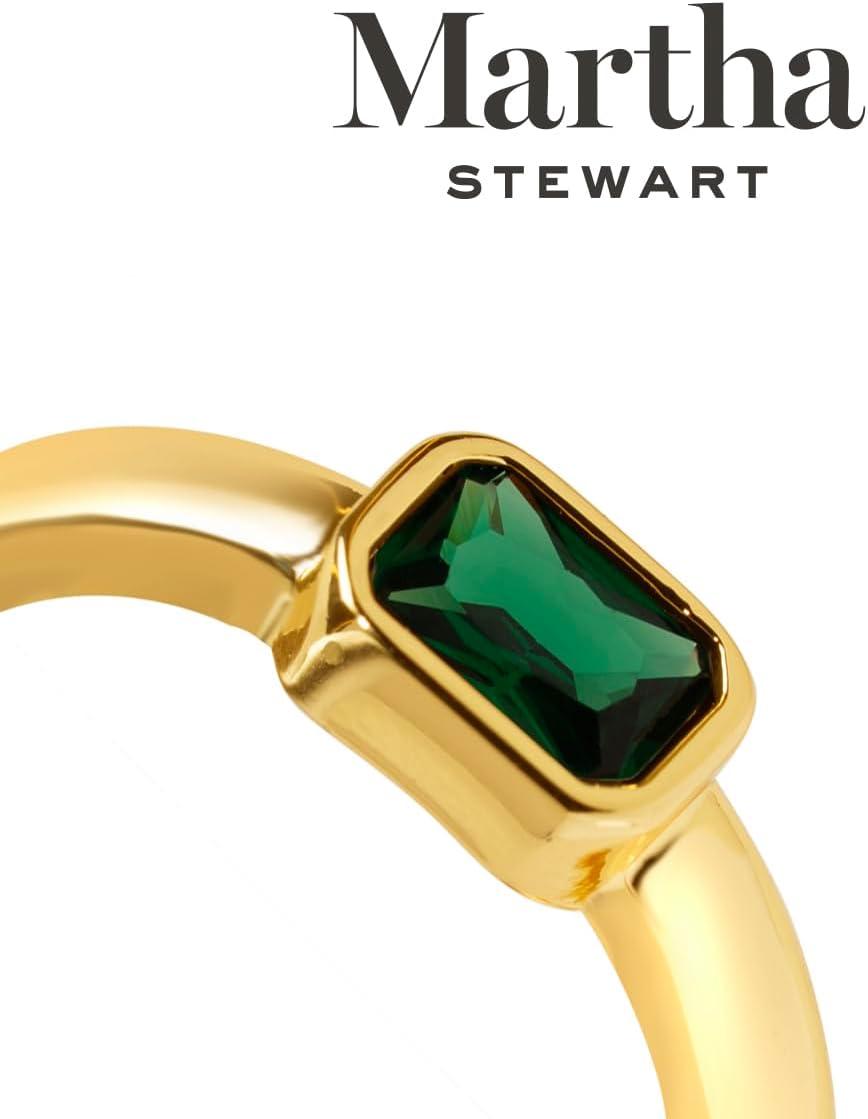 image:imageMartha Stewart Gold Hoop EarringsGreen