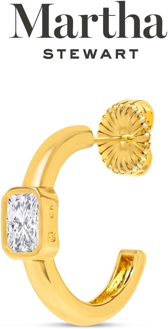 image:imageMartha Stewart Gold Hoop EarringsWhite