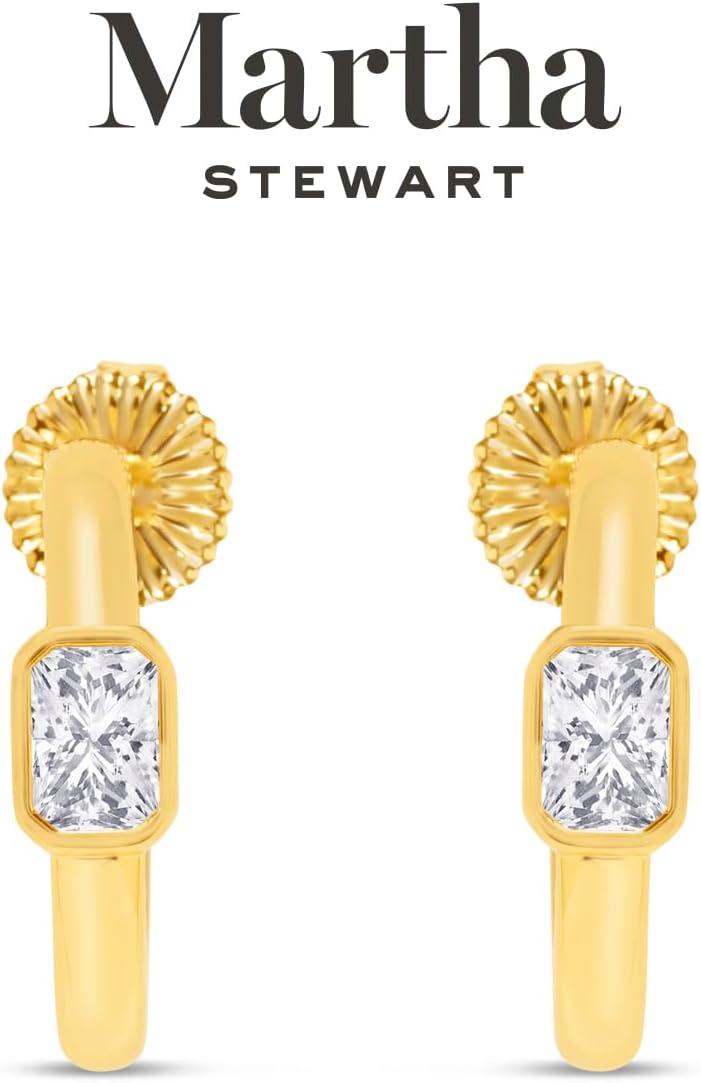 image:imageMartha Stewart Gold Hoop EarringsWhite